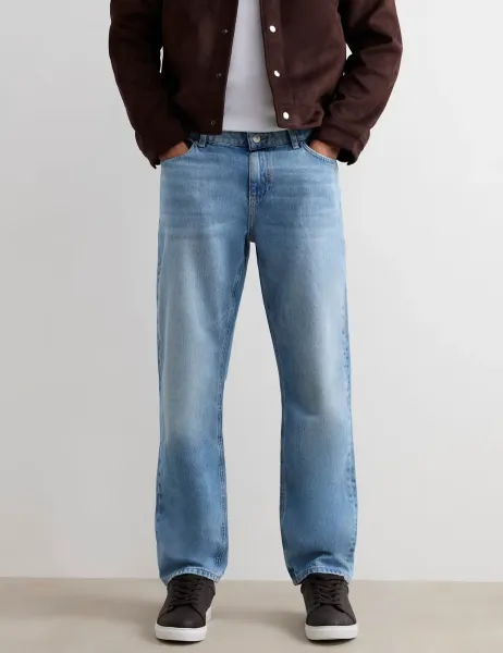 River Island Straight Fit Pure Cotton Jeans