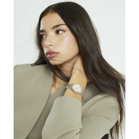 River Island Silver And Rose Gold Watch