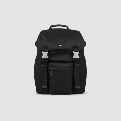 Recycled leather backpack