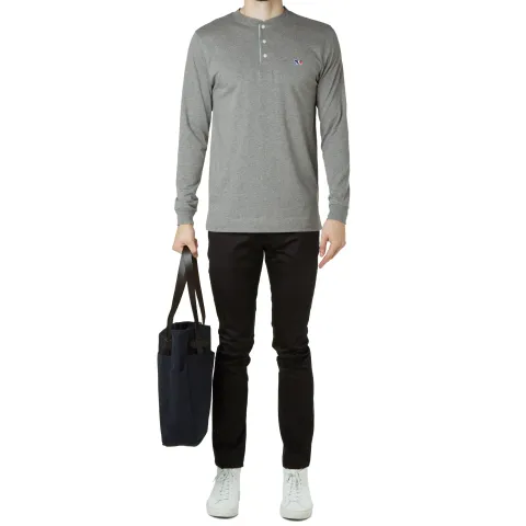 Maison Kitsuné Long Sleeve Tricolour Fox Tee