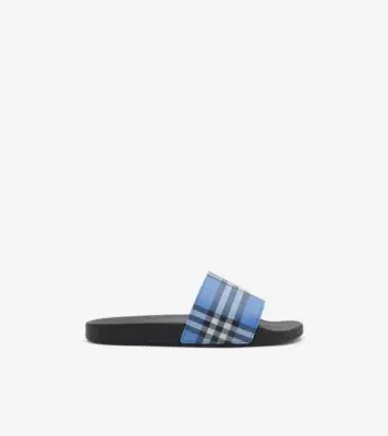 Check Slides in Cornflower blue