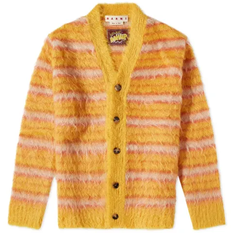 Mohair Stripe Cardigan