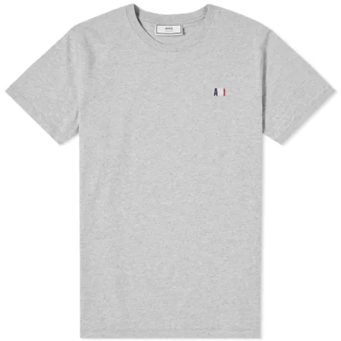 AMI Small Tricolour Logo Tee