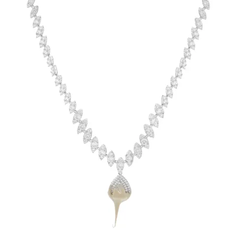 Diamond Clip Necklace