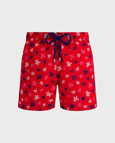 Vilebrequin Men Swim Shorts Embroidered Ronde Des Tortues Limited Edition