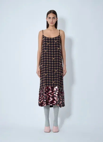 Embellished Slip Midi Dress