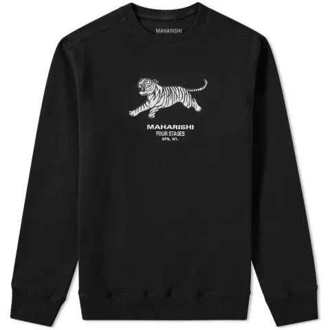 Tiger Embroidered Crew Sweat