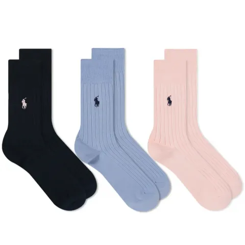 Pony Player Cotton Crew Sock - 3 Pack