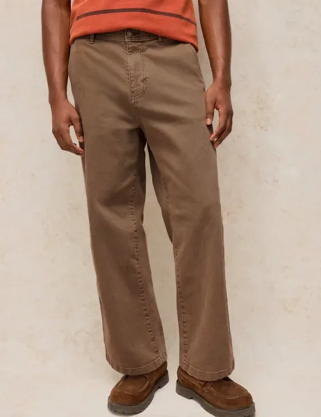 White Stuff Regular Fit Cotton Wide Jeans Brown