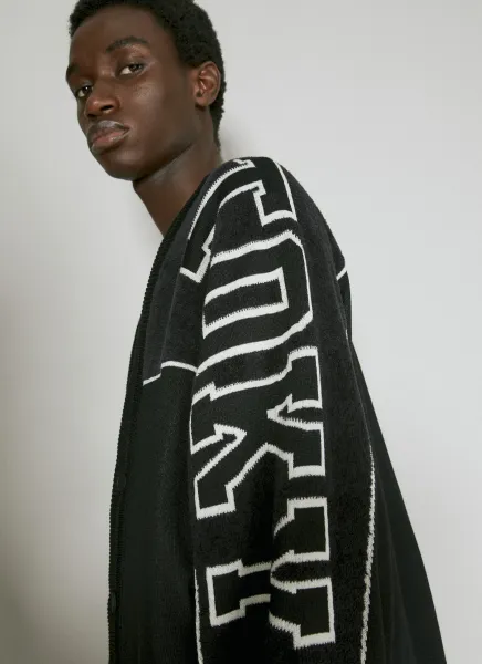 Logo Intarsia Cardigan