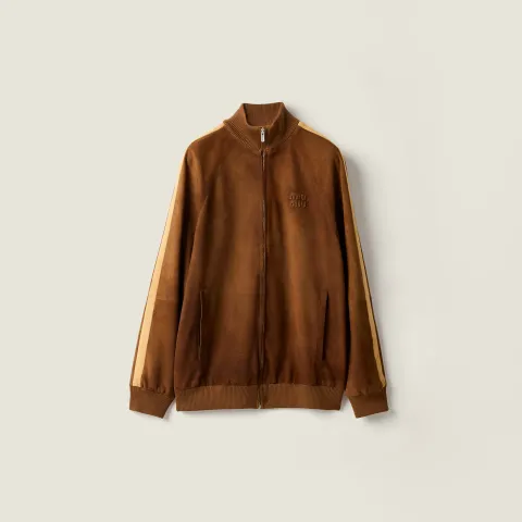 Waxed suede jacket