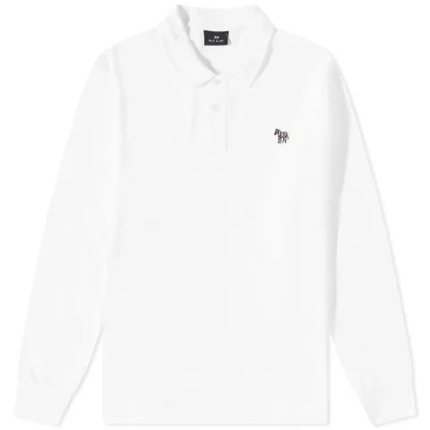 Long Sleeve Zebra Polo