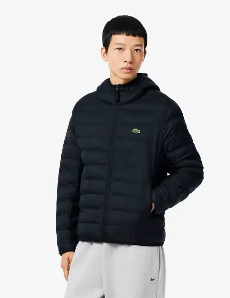 Lacoste Lightweight Water-Repellent Jacket Black