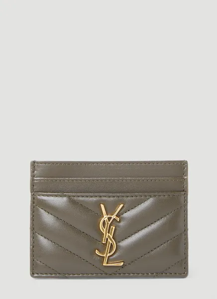 Quilted Logo Plaque Cardholder