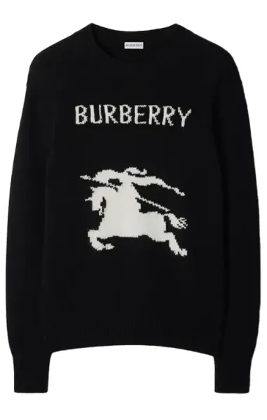 Burberry Men EKD Cashmere Jumper Black