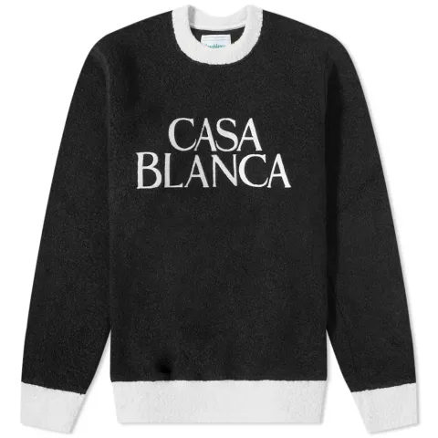 Terry Colour Block Embroidered Sweat