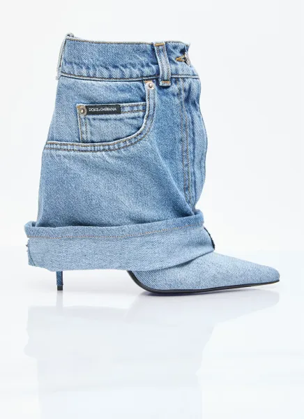 Denim Boots