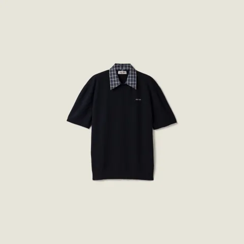 Cashmere polo sweater