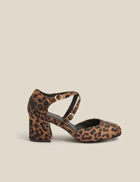Monsoon Leopard Print Heels