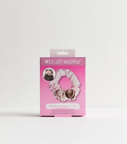 Pink Heatless Curling Scrunchie