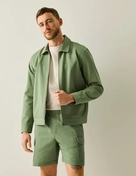 Regatta Morro Pure Cotton Utility Jacket Light Green