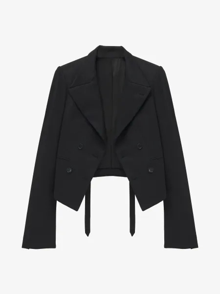 Asymmetric Lapel Jacket