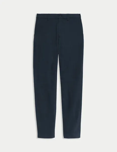 Marks & Spencer Regular Fit Stretch Chinos Navy