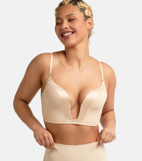 Women's Pale Pink Plunge Bra