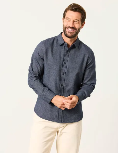 FatFace Pure Cotton Overshirt Navy