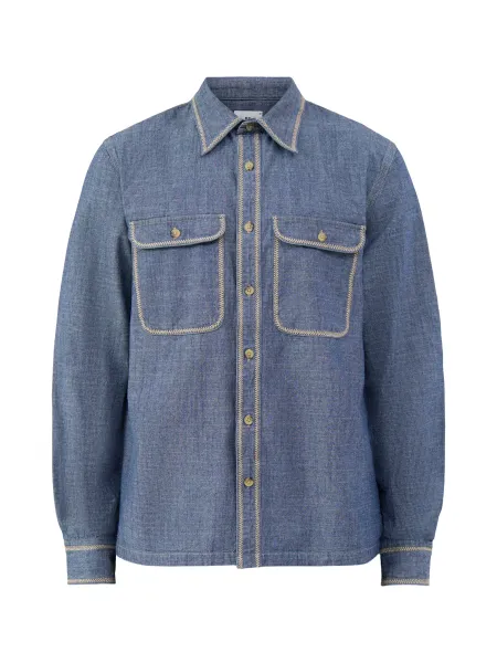 PS Paul Smith Cotton Chambray Western Shirt