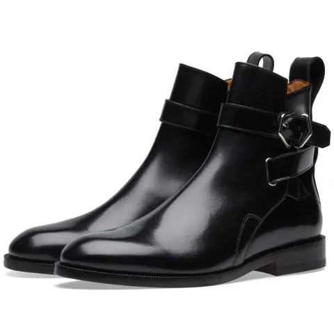 Julian Leather Buckle Ankle Boot