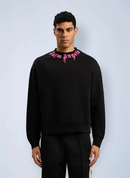 Neck Logo Crew Sweatshirt