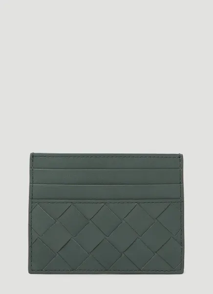 Intrecciato Leather Cardholder