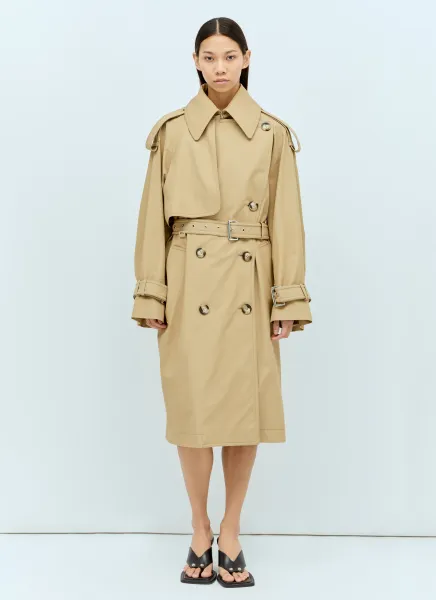 Cotton Gabardine Trench Coat