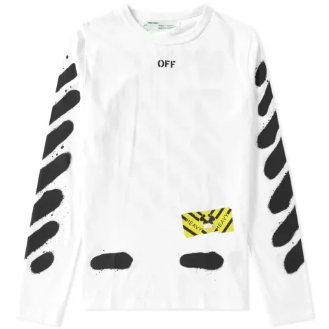Diagonals Spray Long Sleeve Tee