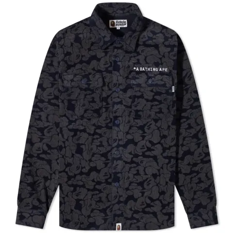Solid Camo Corduroy Work Shirt