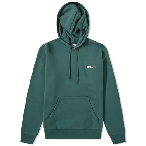 Hooded Script Embroidery Sweat