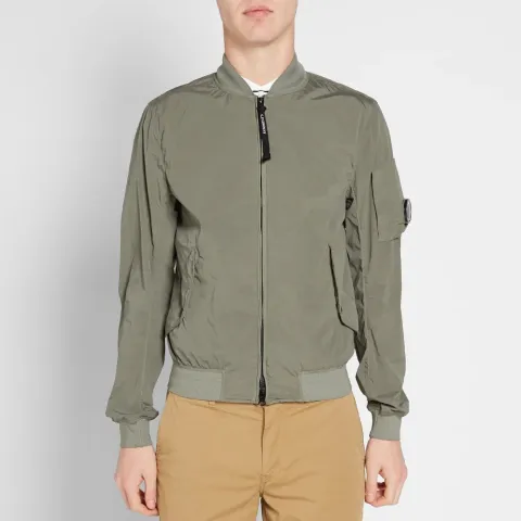 Nycra Stretch Arm Lens Bomber Jacket