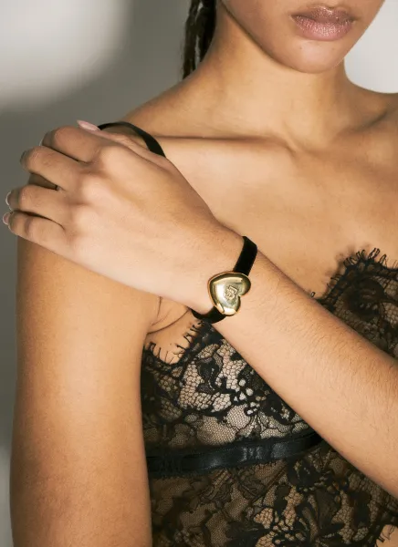 DG Heart Logo Velvet Bracelet