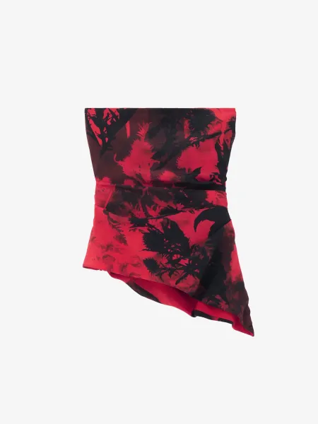 Floral Strapless Top