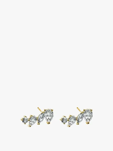 CARAT Abigail Marquise Studs 18kt Gold Vermeil