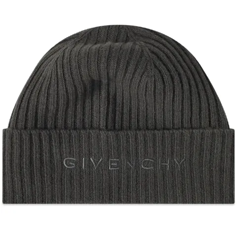 Ribbed Logo Beanie