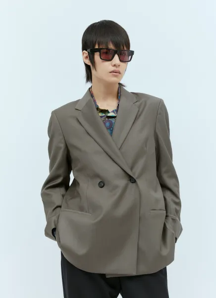 Double Breasted Wool Blazer