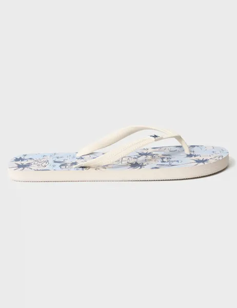 Crew Clothing Flip Flops Light Blue