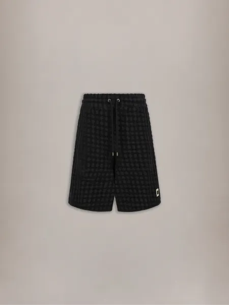 MA QUAD TOWELING SHORT - Black
