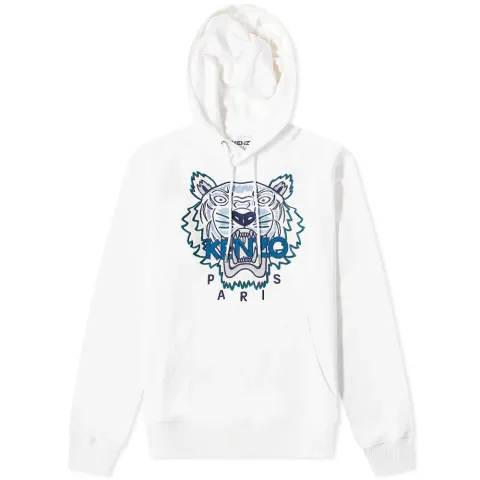 Embroidered Tiger Popover Hoodie