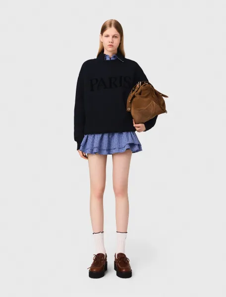Paris embossed logo sweatshirt