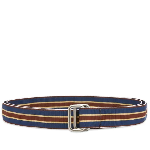 Grosgrain Tape Double Ring Belt