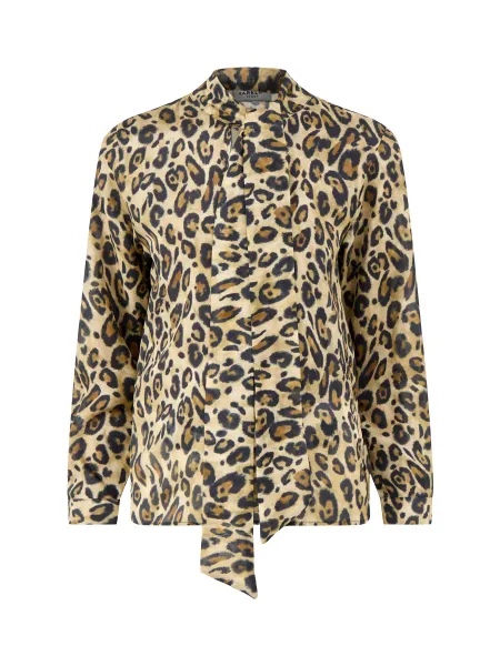 Marella Nastro Silk Leopard Blouse