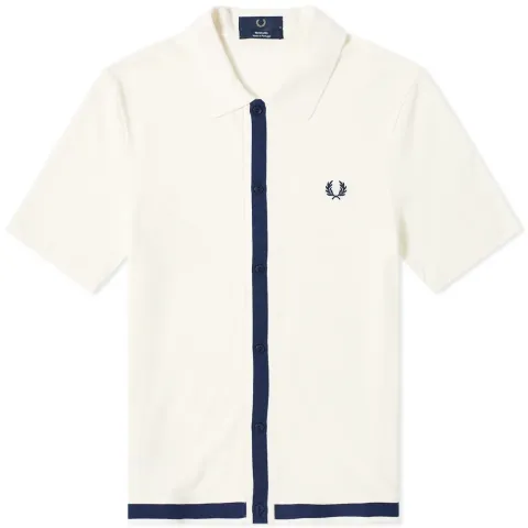 Pique Button Through Shirt
